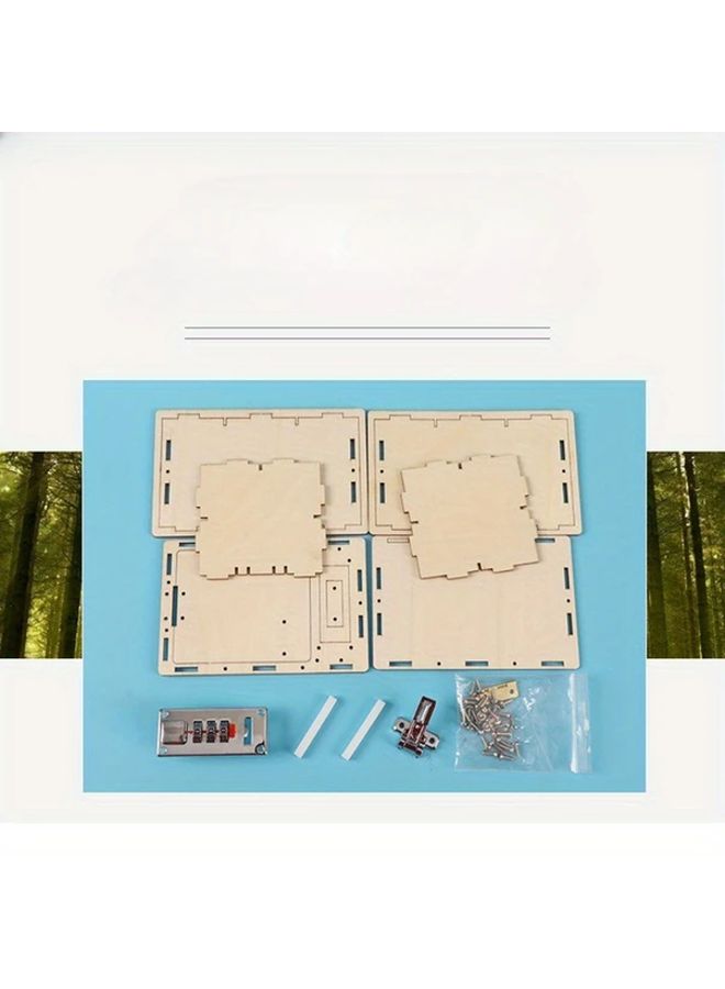 طقم خزنة ميكانيكية DIY - لعبة تعليمية STEM - عدة حرفية بقفل تركيبي - Image 4