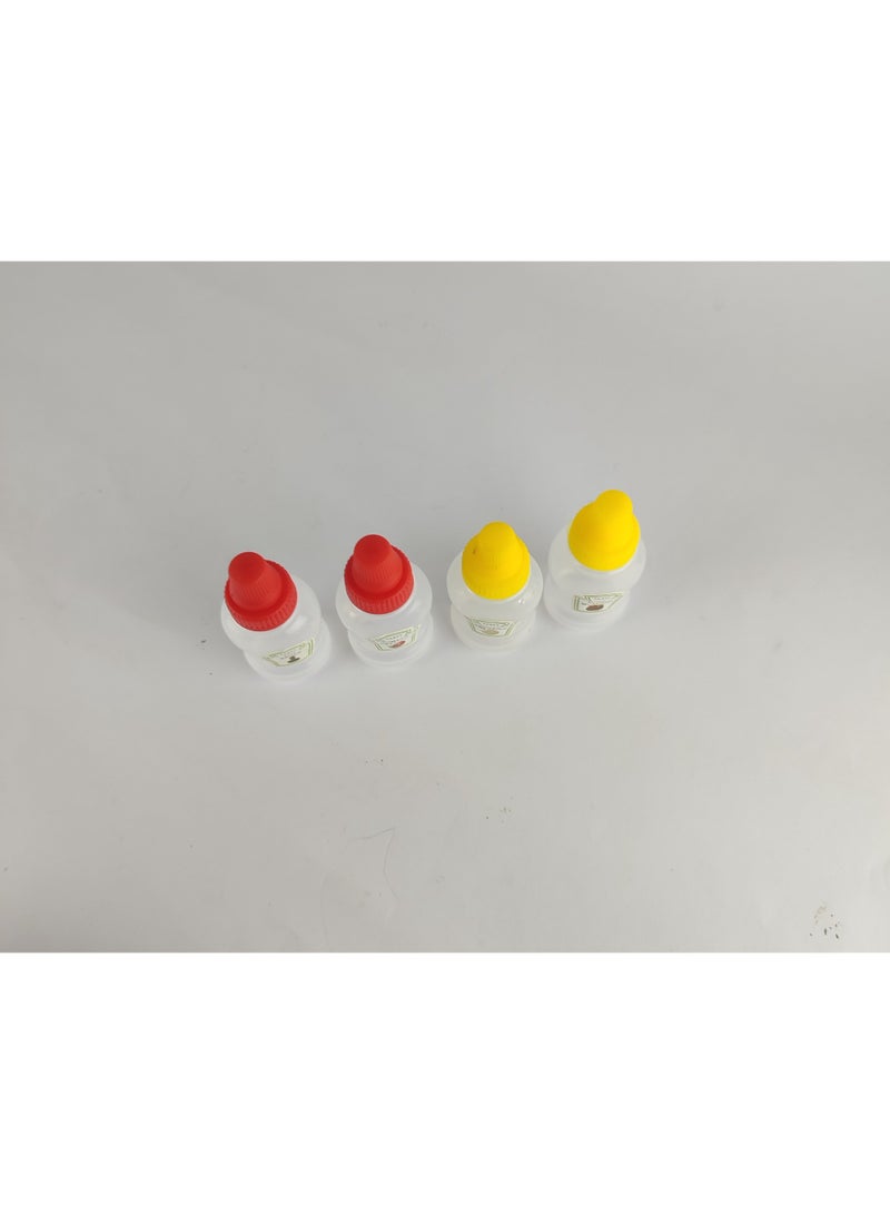 4-Piece Small Plastic Sauce Bottles – For Ketchup, Mayonnaise & Condiments - Image 2