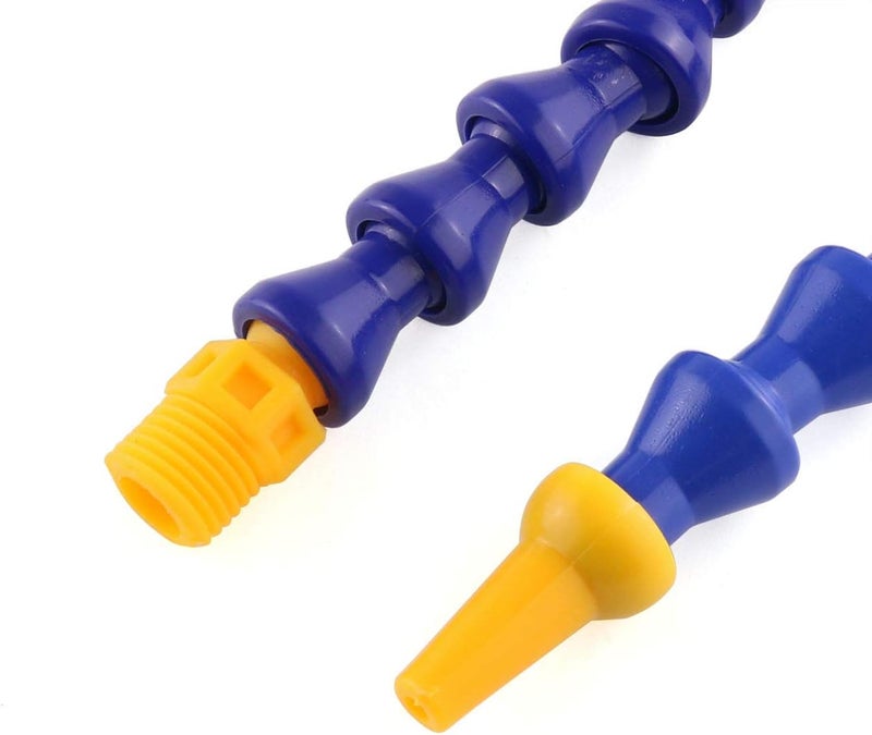 Eoutstanding 5PCS 30cm 1/4Inch Thread Round Nozzle Flexible Plastic Water Oil Coolant Pipe Hose Tube for Lathe Milling CNC Machine - Image 3
