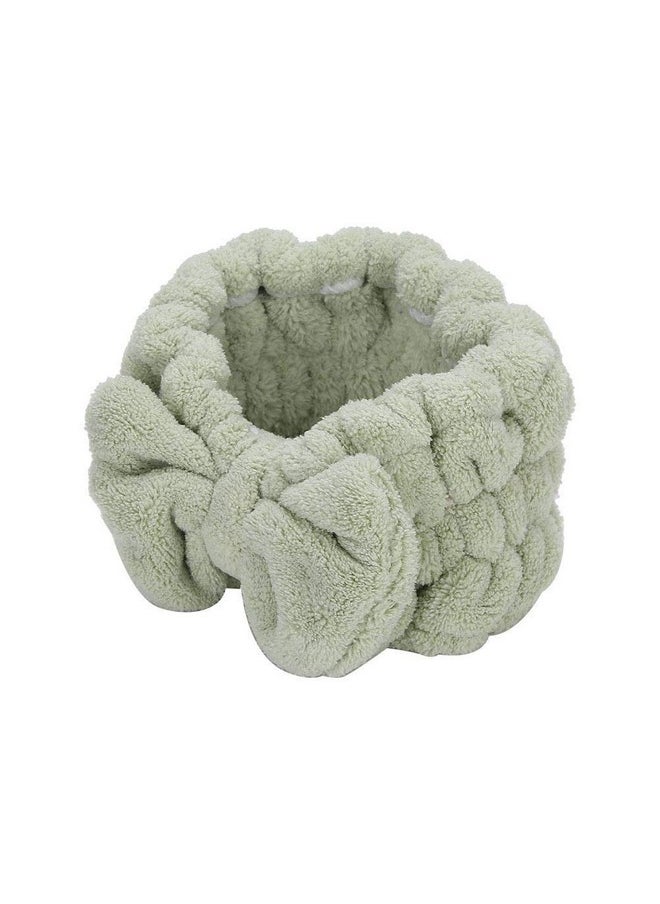 Facial Spa Headband, Soft Coral Fleece Head Wraps Hairbow Headband Hairband Fashion Headbands Shower Bath Wrap Bow-Knot Headband For Headbands For Makeup (Green) - pzsku/Z31AB341486D5B5D80011Z/45/_/1735566891/94fa1fb9-8196-4d00-9710-d5aa4abb8711