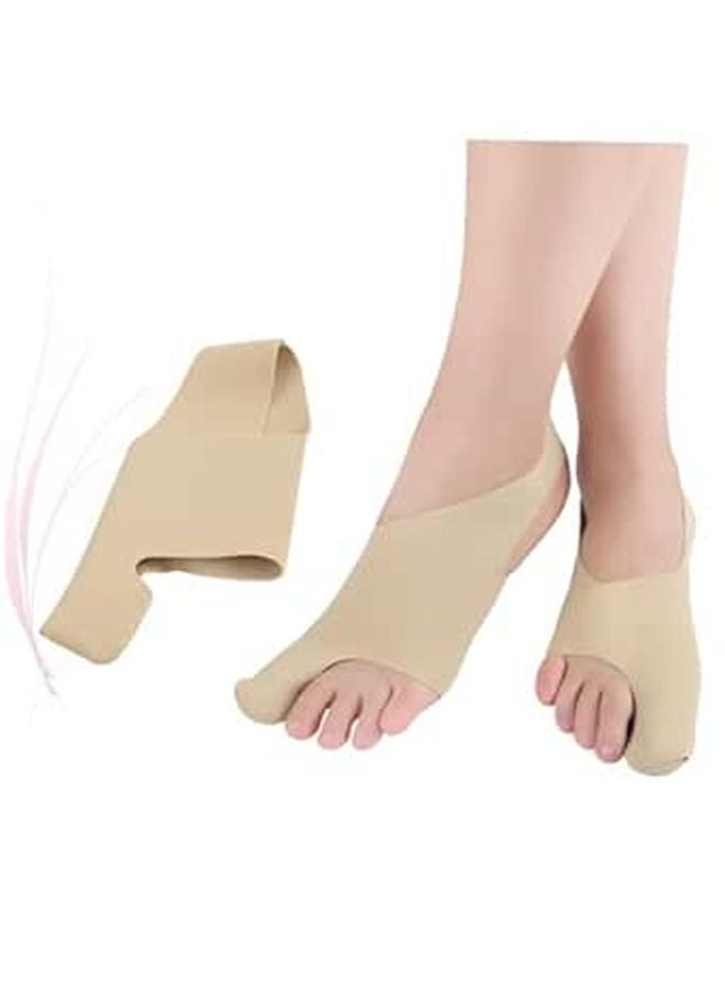 2Pc Hallux Corrector Socks Breathable Gel Bunion Relief Sleeves Unisex Size S - Image 1