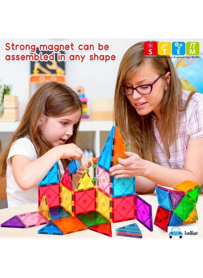 FunBlast FunBlast Magnet Building Blocks for Kids, Magnetic Blocks for Kids Toys for 3+ Yrs Old Boys Girls, DIY Educational STEM Toy for 3+ Years Kids, Learning and Construction Toys (10 Pcs)  - Image 5