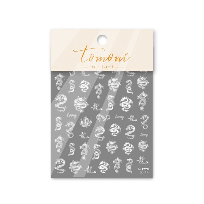 Tomoni 5D Cartoon Nail Stickers – Adhesive Japanese Design for General Use - Image 1