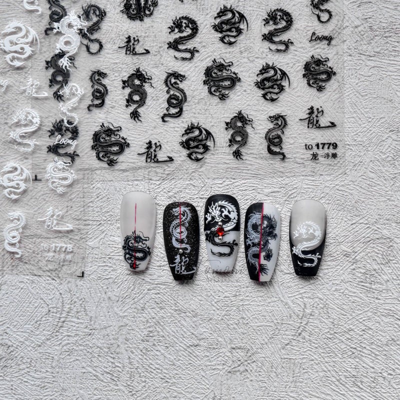 Tomoni 5D Cartoon Nail Stickers – Adhesive Japanese Design for General Use - Image 2
