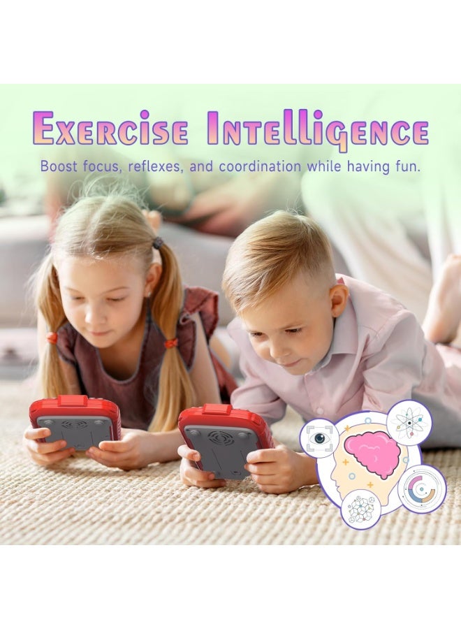 Rhythm rapid push game console, educational finger press game console, travel handheld puzzle game, music level challenge game console, multiplayer battle children's toy, reaction button game console with music and lights - Image 4