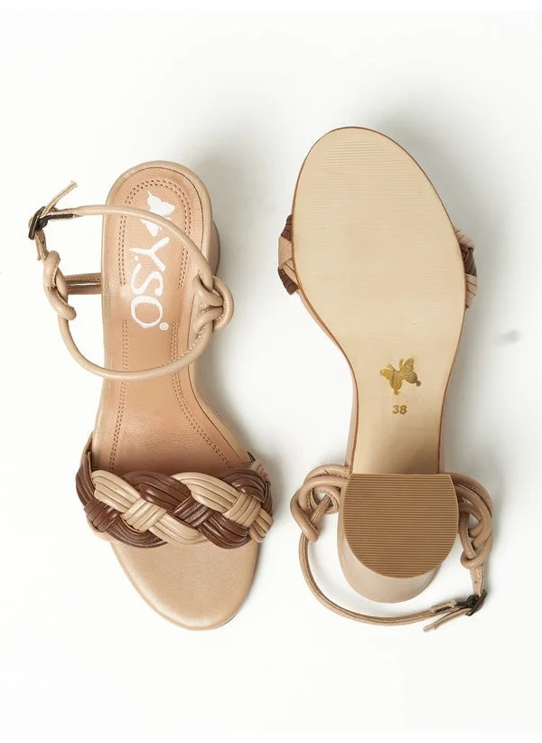 Y.so Y.SO Ladies High Heel Sandals Nude | Made In India