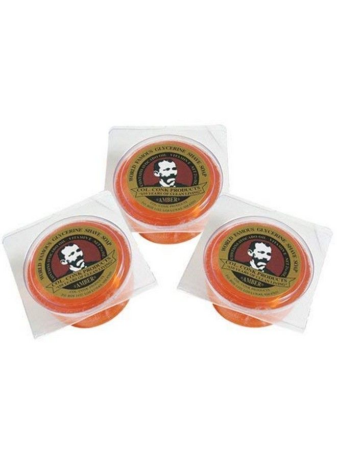 Colonel Conk Col. Conk Amber Shave Soap 2.25 Ounce (Pack Of 3) - Image 1