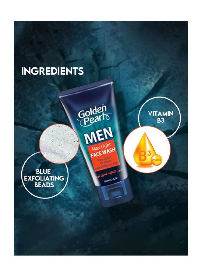 Golden Pearl - Golden Pearl Max Light Men Face Wash 150ml - Image 1