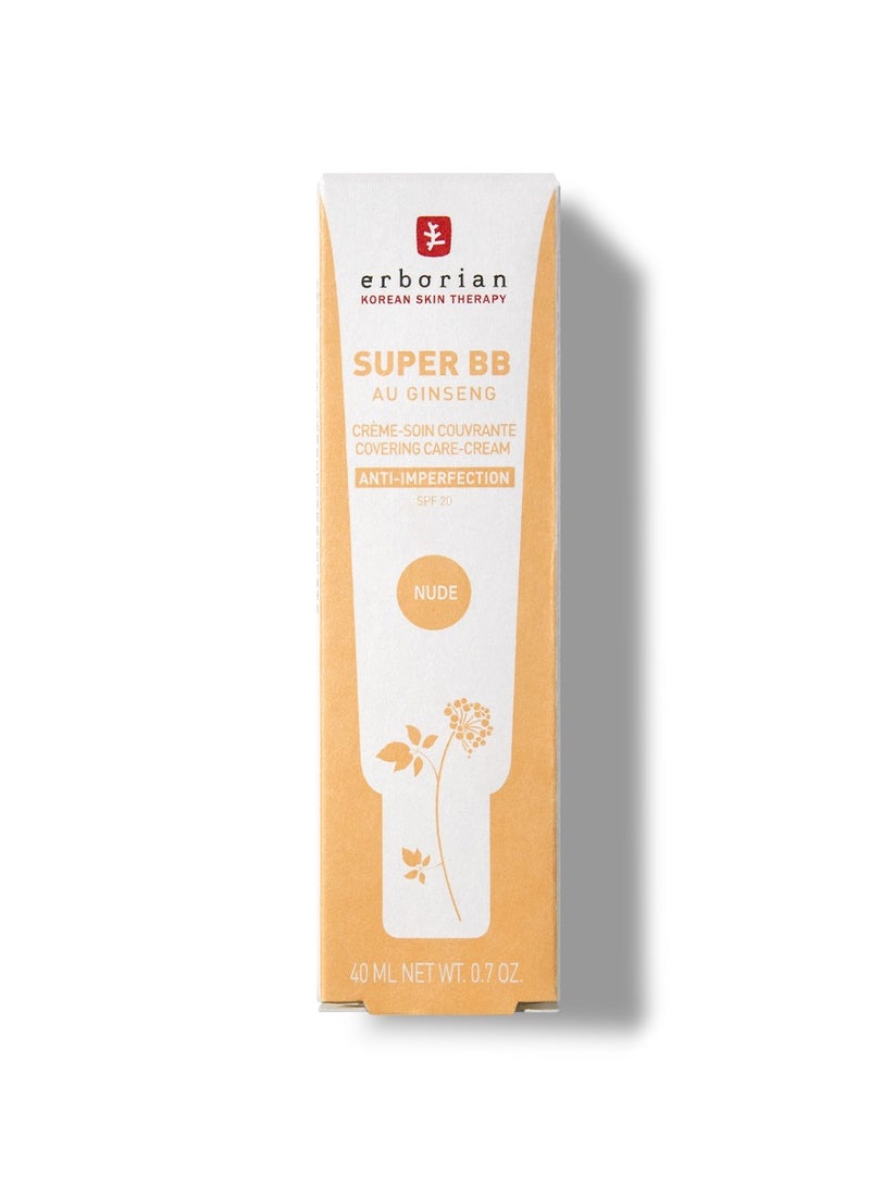 Erborian Super BB Cream with Ginseng SPF20 Anti-Imperfections Nude 40ml - Image 4