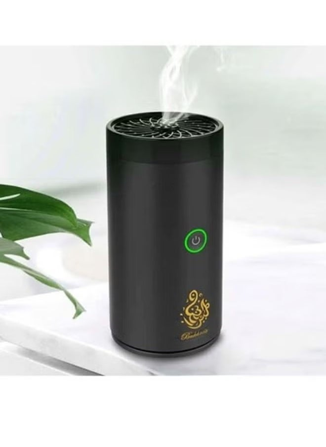 Bukhoor - BK10 Smart Electric Diffuser Incense Burner Rechargeable Portable USB Type-C Power Black - Image 1