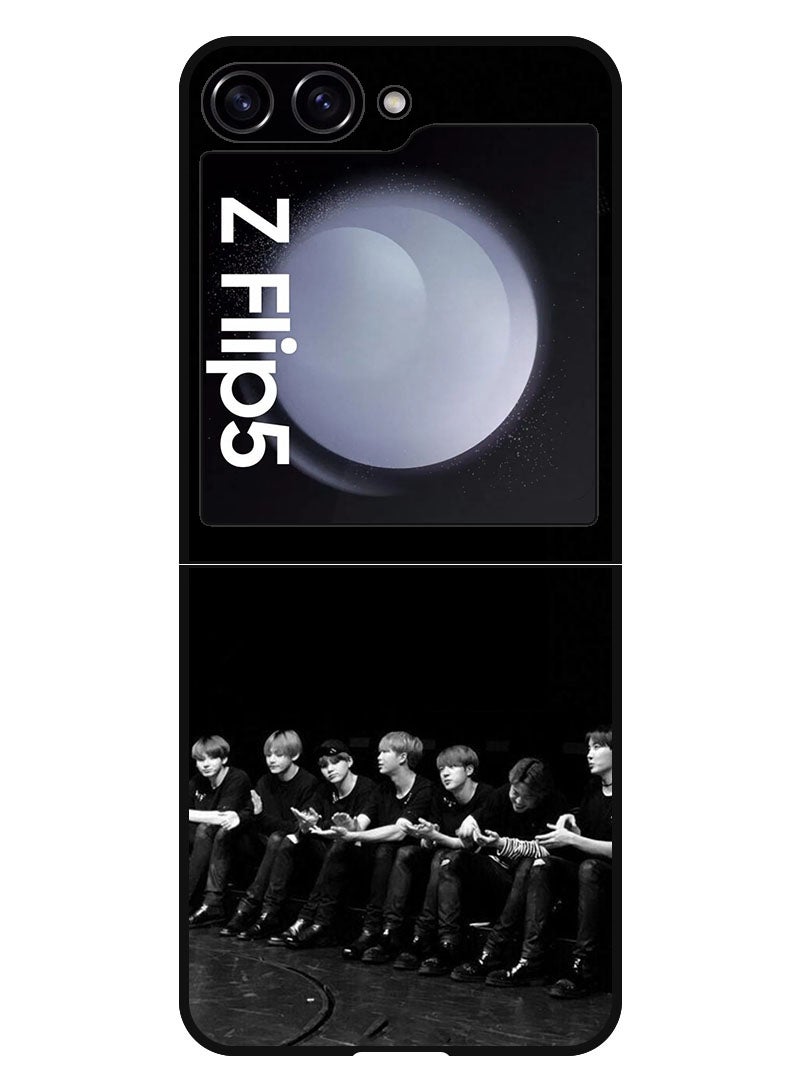 Theodor Protective Case Anti Scratch Shock Proof Bumper Cover For Samsung Galaxy Z Flip 5 BTS member - Image 1