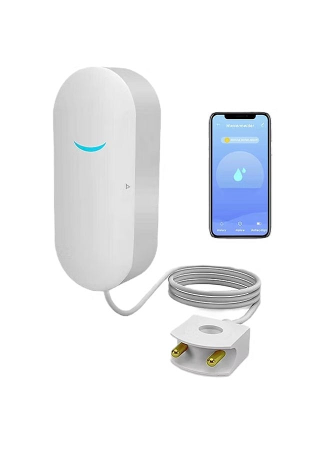 تويا إنذار مستشعر تسرب المياه الذكي من تويا بتقنية WiFi مع صفارة الإنذار - Image 1