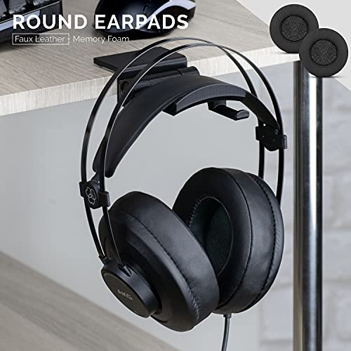 Brainwavz Round Replacement Memory Foam Earpads - Suitable for Many Other Large Over The Ear Headphones - Sennheiser, AKG, HifiMan, ATH, Philips, Fostex, Sony (Black) - Image 5