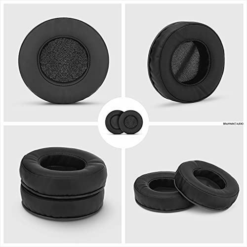 Brainwavz Round Replacement Memory Foam Earpads - Suitable for Many Other Large Over The Ear Headphones - Sennheiser, AKG, HifiMan, ATH, Philips, Fostex, Sony (Black) - Image 3