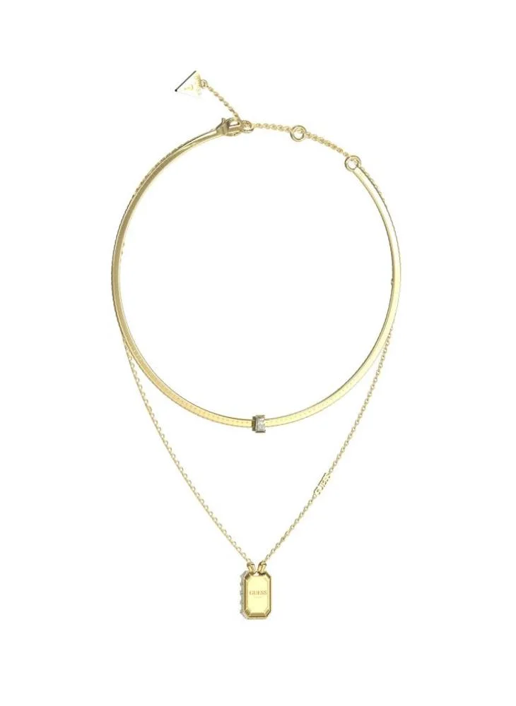 جس Pendent Drop Detail Layered Necklace