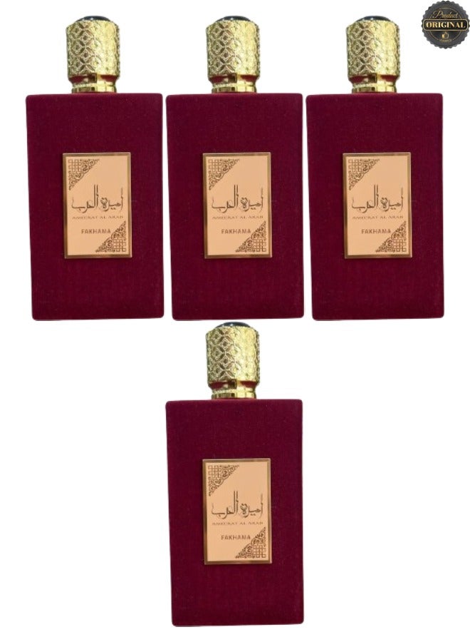 FAKHAMA 4 Pieces Ameerat Al Arab Perfume 100ML - Image 1