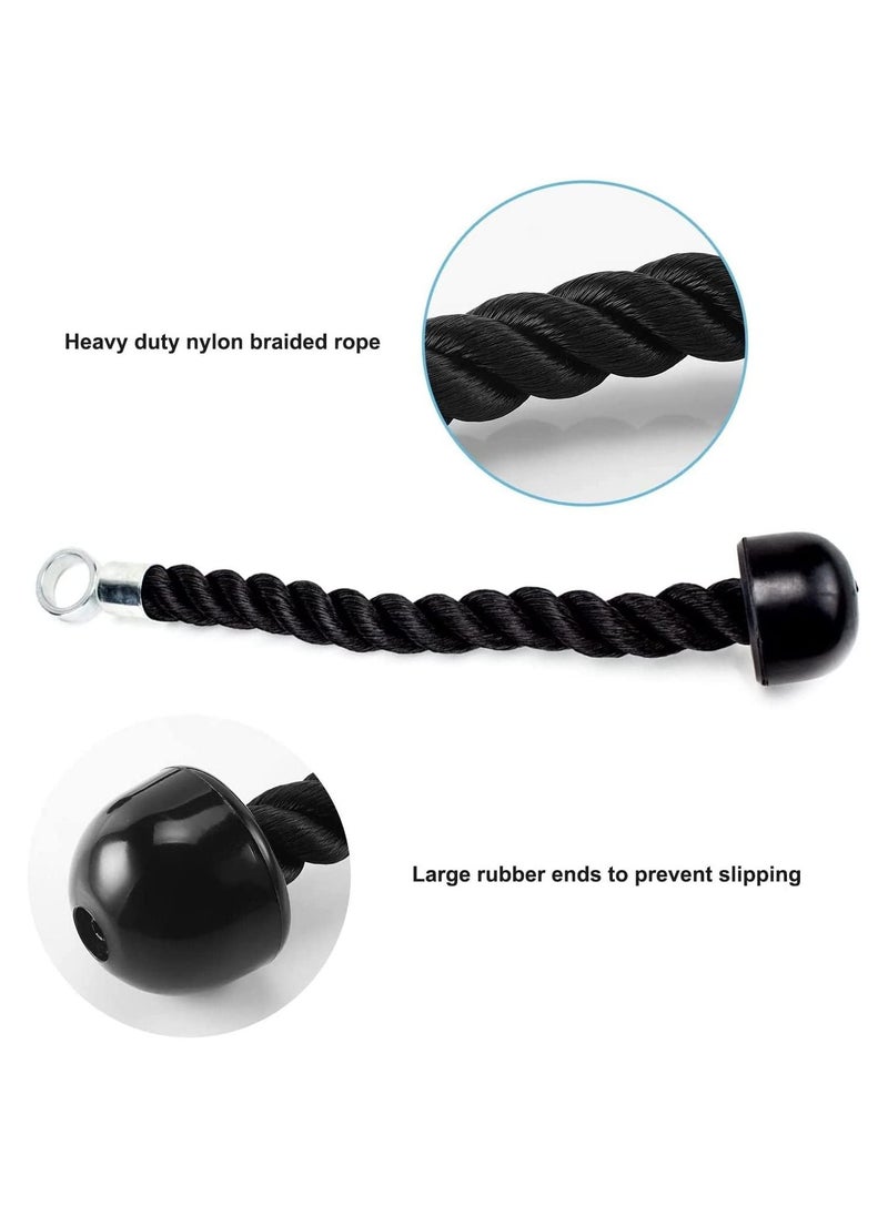 Arabest - Tricep Rope - Single Grip Tricep Pull Down Rope, Universal Cable Machine Attachment, Cable Rope Attachments for Gym Cable Machines Pulley Workout - Image 1