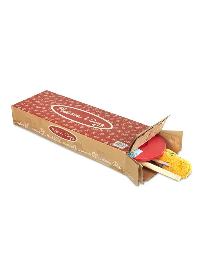 طقم ممسحة متينة ومتينة وخفيفة الوزن لتنظيف المنزل وإزالة الغبار من 6 قطع 12.7x27.94x71.12سم - Image 5