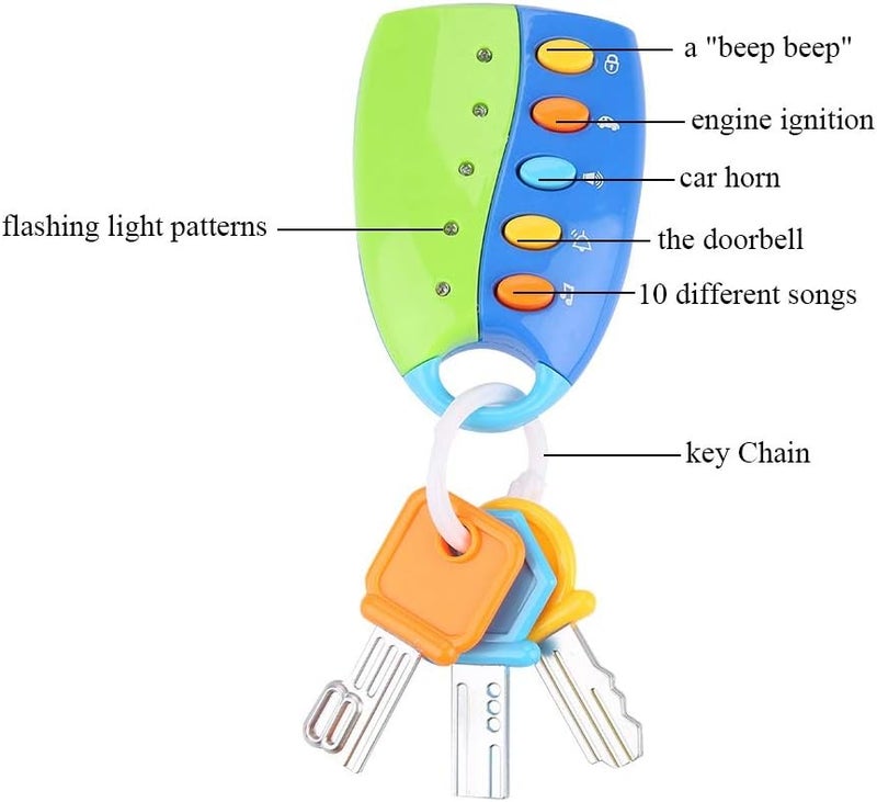 ويوبلز لعبة سيارة ذكية تعمل بجهاز تحكم عن بعد، لعبة موسيقية تمثيلية للأطفال من عمر سنة إلى 6 سنوات (أزرق) - Image 5