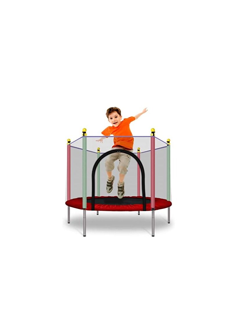 Safety And Durable Toddler Trampoline Foldable Rebounder Jumper with Protective Cover 80X140X122Cm - Image 3