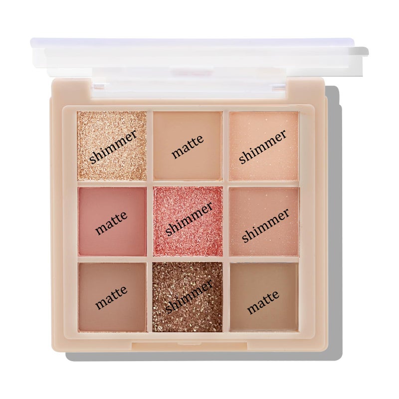 Boobeen Nude Eyeshadow Palette - Matte and Shimmer Makeup, Highly Pigmented Creamy Eye Shadow Powder, Create a Neutral Eye Look, Long Wearing - Image 2