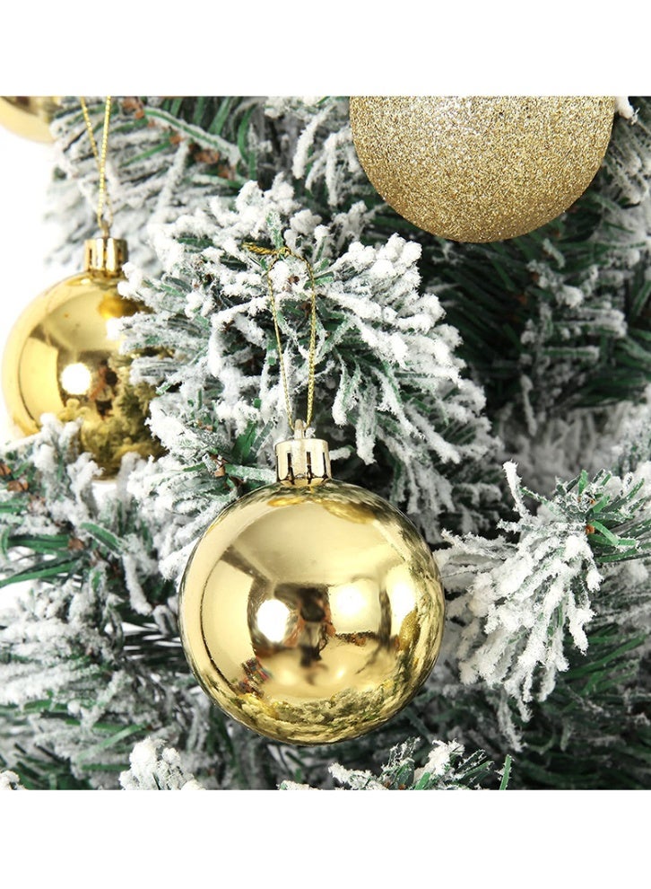 24 قطعة كرة عيد الميلاد الزينات، 4 سم شجرة عيد الميلاد معلقة الزينات، شجرة عيد الميلاد ديكورات الكرات لأشجار عيد الميلاد ديكور حفل العطلة حفل الزفاف - Image 3