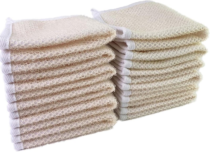 PPHAO  Soft Weave Washcloth for Face  Face Washcloths  Exfoliating Washcloths for Dead Skin  Washcloth Scrubber for Body  Towel  Double Sided Design  12 Pack