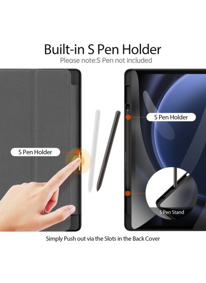 Domo Series Case for Samsung Tab S9/TabS 9 Plus/TabS 9 Ultra/S8 Ultra/Tab S8/S7/Tab S8Plus/S7FE/S7Plus/Tab S9 FE/Tab S9 FE Plus (With S Pen Holder & Auto Sleep Wake)