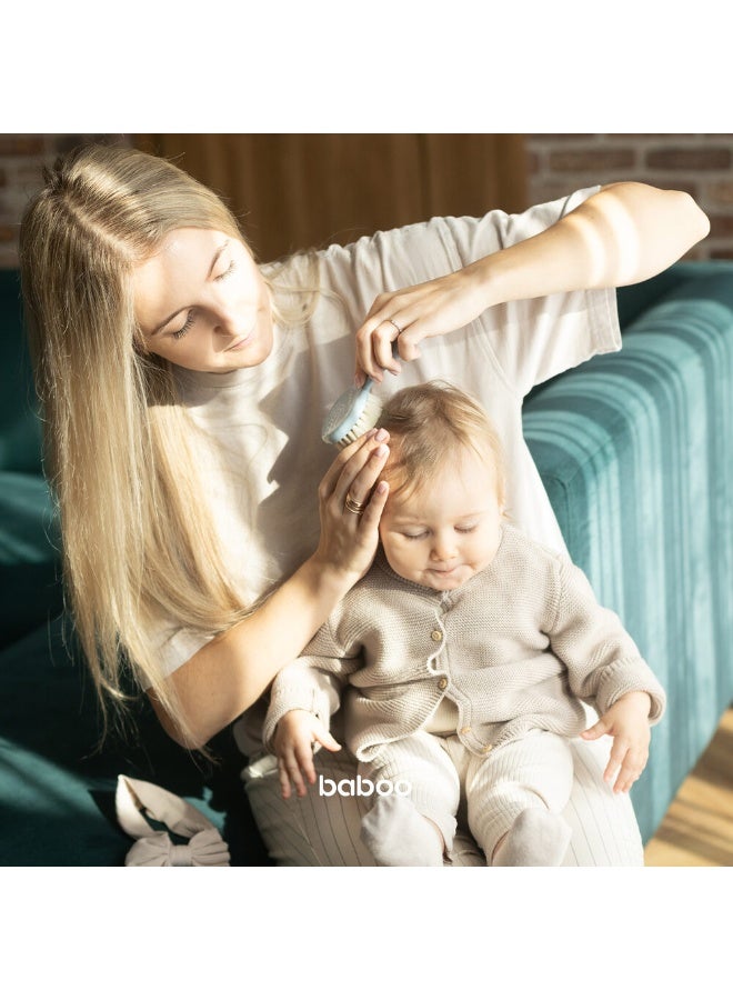 Baboo Baby Brush & Comb Set - Blue Haze - Image 4