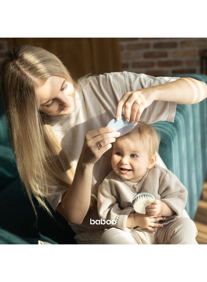 Baboo Baby Brush & Comb Set - Blue Haze - Image 3