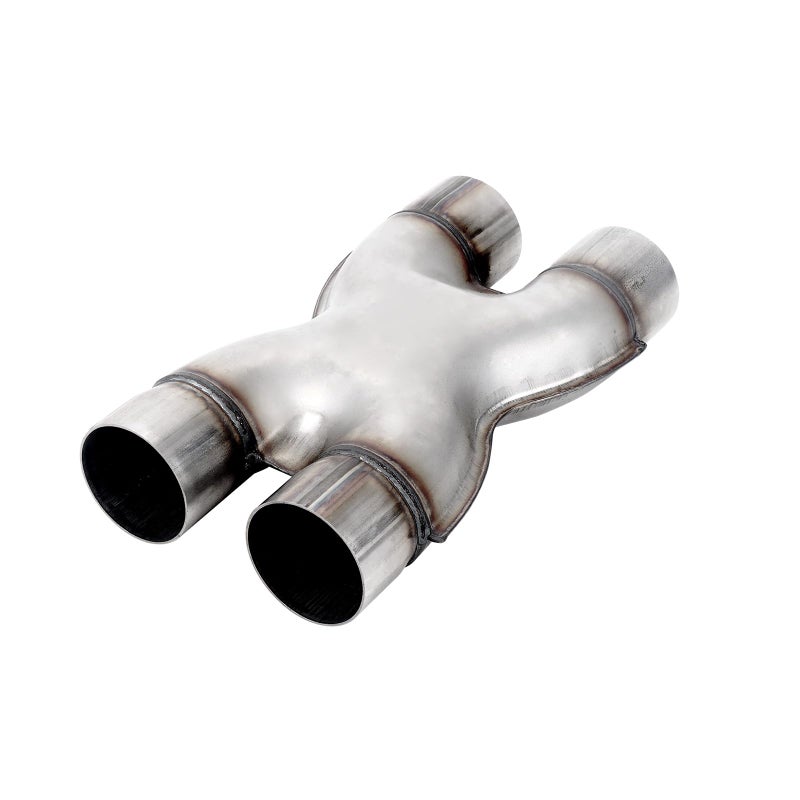 AKARCK Exhaust X Pipe Dual 25 Inlet 12 Long Dual 25 Outlet Stainless Steel X Pipe for Smoother Exhaust Wideedge