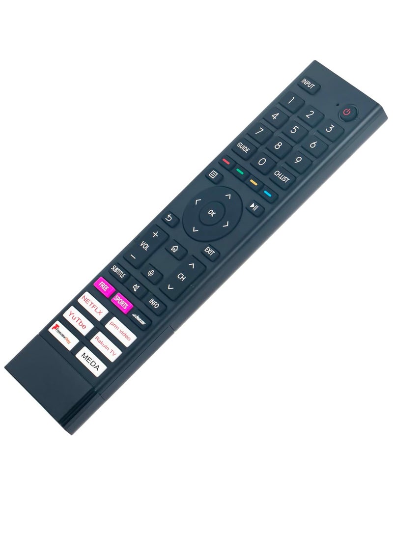 ELTRAZONE ERF3A80 Replacement Voice Remote Suitable for Hisense 4K UHD Smart TV 55A7GQTUK 60A6G 65A6G 65A6GTUK 65A70GQ 65A70GQTUK 65A71GQ 65A71GQCH 65A71GQTUK with battery - Image 4