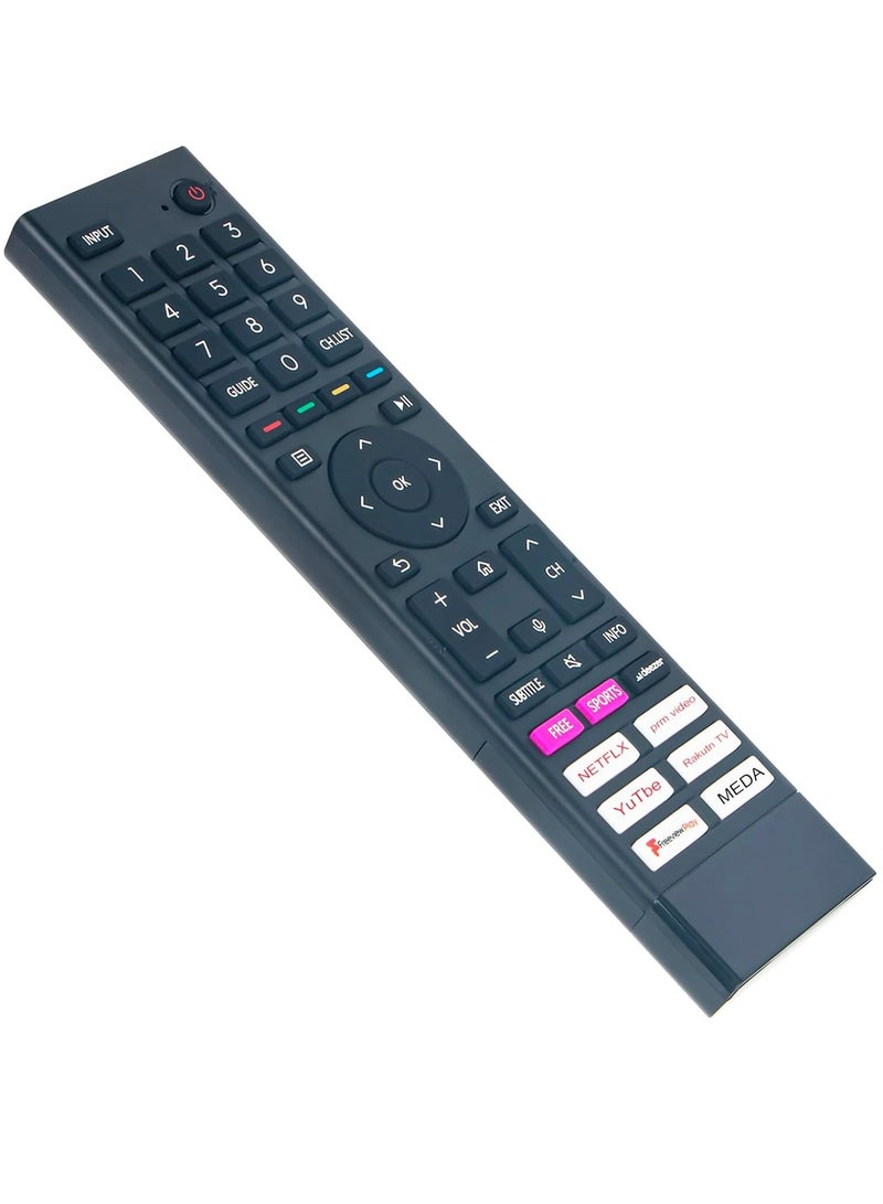 ELTRAZONE ERF3A80 Replacement Voice Remote Suitable for Hisense 4K UHD Smart TV 55A7GQTUK 60A6G 65A6G 65A6GTUK 65A70GQ 65A70GQTUK 65A71GQ 65A71GQCH 65A71GQTUK with battery - Image 3