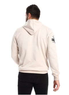 Caesar Mens Printed Eagle Hoodie With Front Pockets  - Image 4