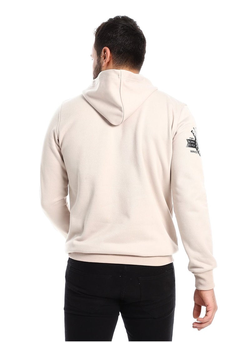 Caesar - Mens Printed Eagle Hoodie With Front Pockets - Image 1
