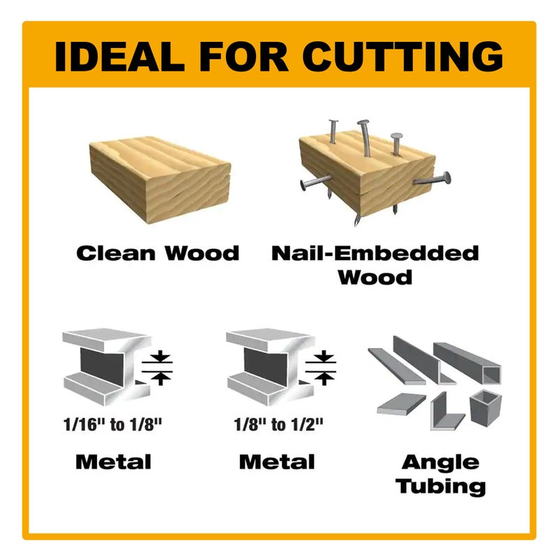 FOXBC 9 Inch 14/18 TPI Reciprocating Saw Blades Demolition for Auto Dismantling, Diablo Sawzall Blade 1/16-5/16 Medium Metals Cutting, Bi-Metal, 25-Pack - Image 4