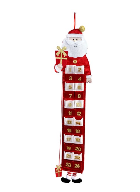 Santa Advent Calendar 38x90cm