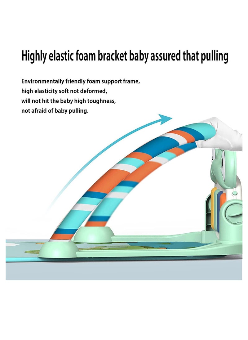 YelaJoy Baby Play Mat Baby Gym, Play Piano Baby Activity Gym Mat, Lay & Play 3 in 1 Fitness Music and Lights Fun Piano for 0-36 Months Newborn Baby  - Image 2