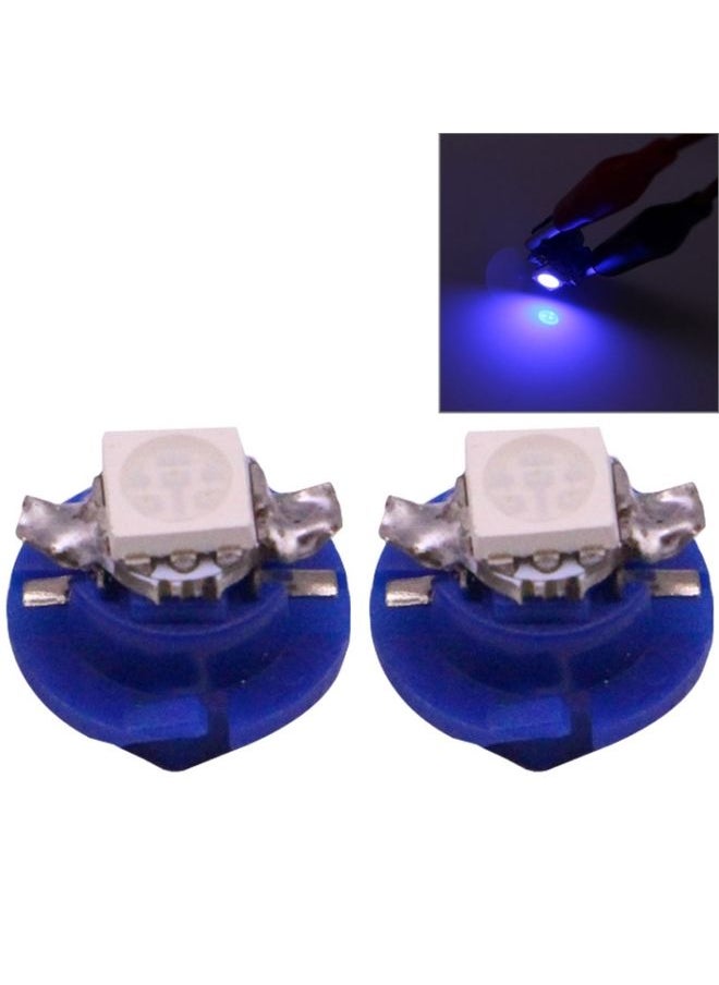 BURAQ - 2 PCS B8.4 Blue Light 0.2W 12LM 1 LED SMD 5050 LED Instrument Light Bulb Dashboard Light for Vehicles, DC 12V(Blue) - Image 1