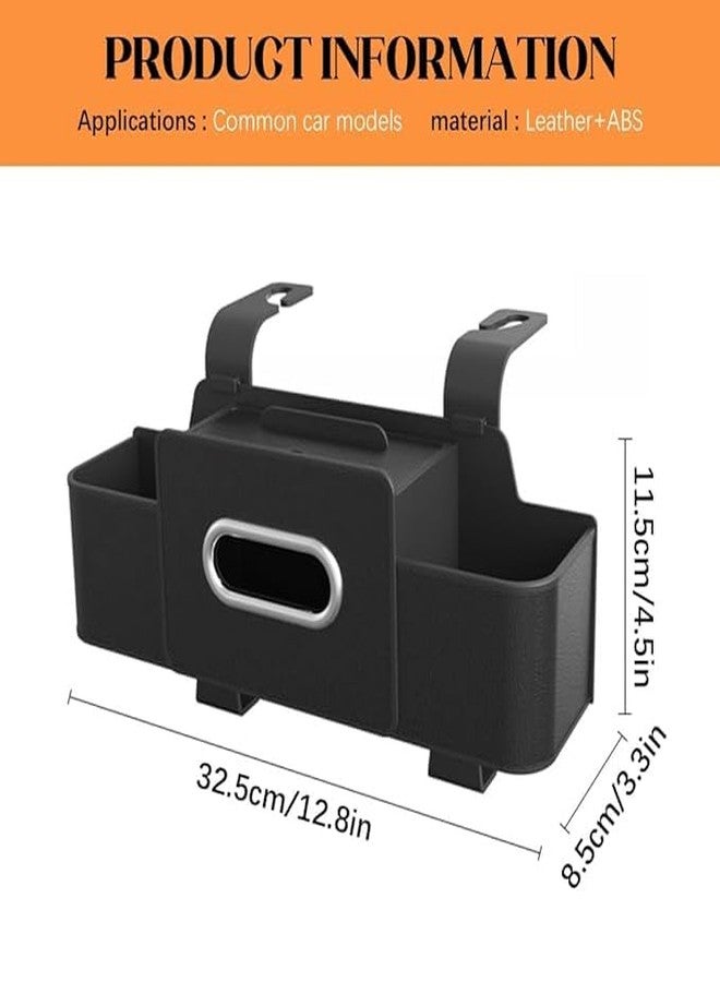 Furret Luxury Car Seat Gap Organizer with Tissue Box – Ultimate Space-Saving Storage for a Clutter-Free Ride! - Image 2
