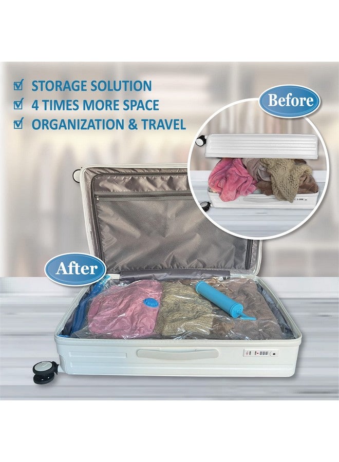MattEasy MattEasy Space Saver Vacuum Storage Bags, 6 Pack Large Space Saver Bags with Pump, Storage Vacuum Sealed Bags for Clothes, Comforters, Blankets, Bedding (Large) - Image 3
