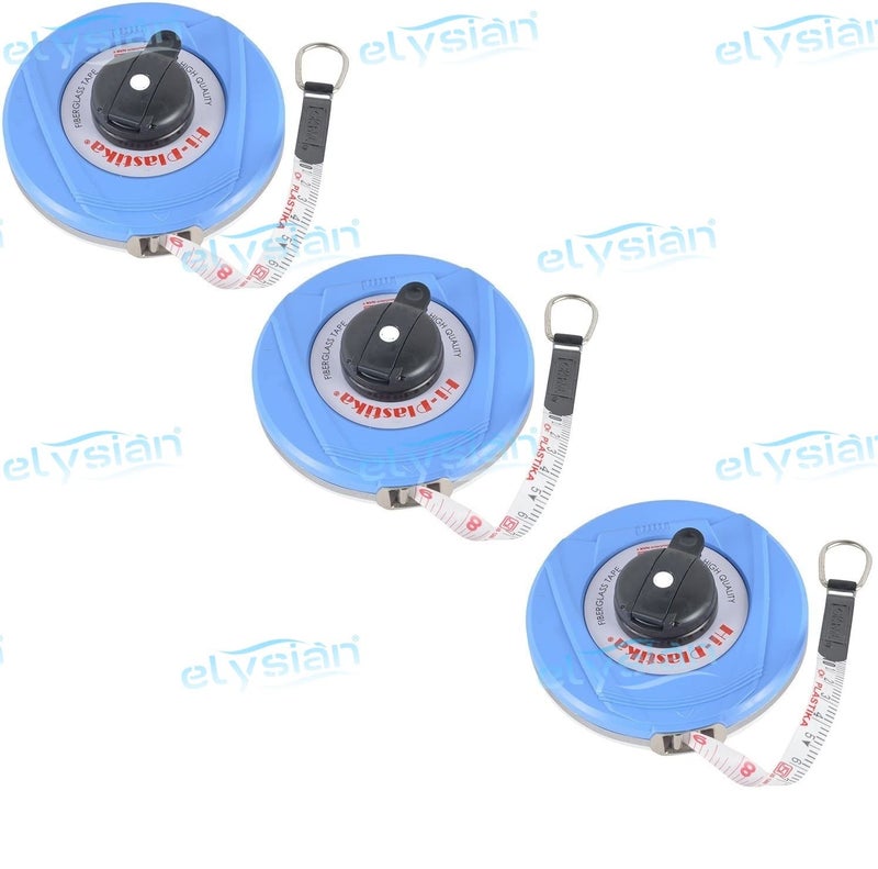 Elysian شريط قياس فايبرجلاس فريمانز هاي-بلاستيكا لقياس الوحدات (أزرق) 50 متر - Image 3