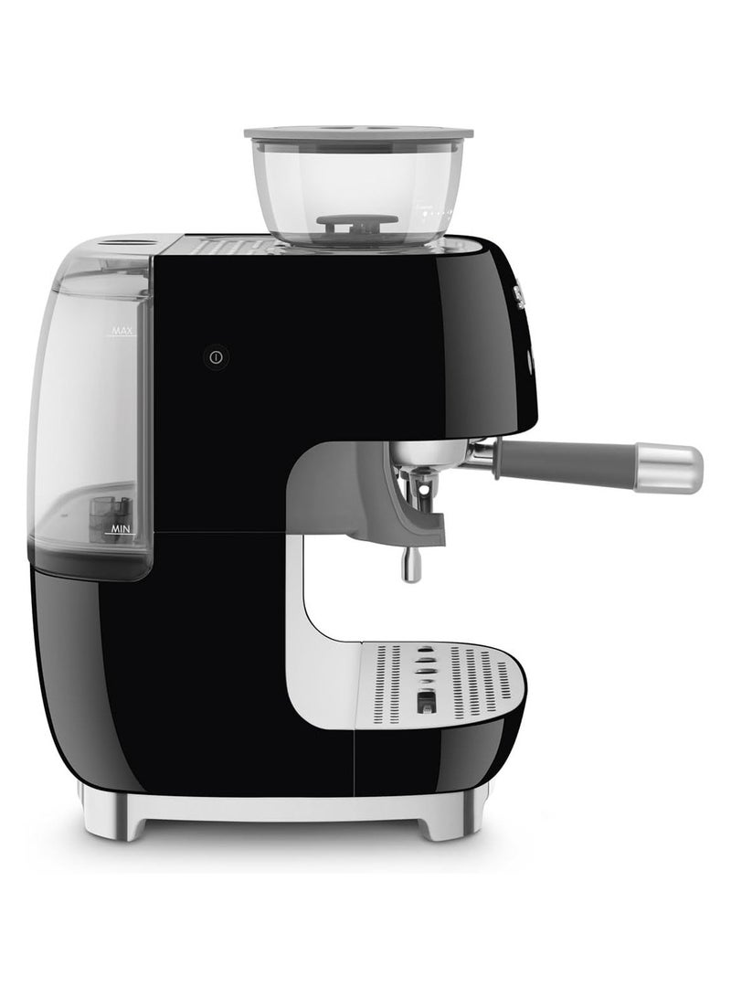 smeg 50s Retro Style Coffee Machine with Built-in Grinder, Manual Espresso Maker, 4L Water Tank, Gloss Finish  - Image 2