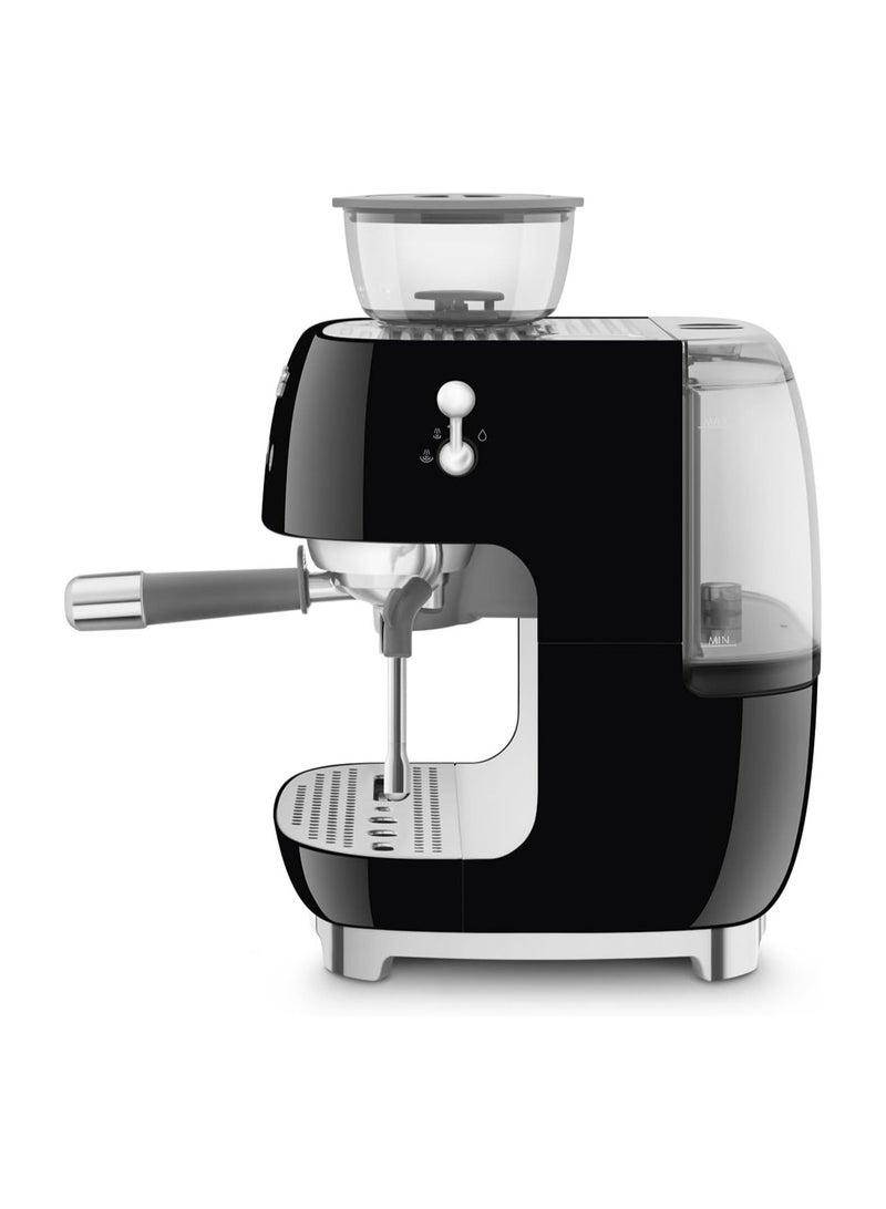 smeg 50s Retro Style Coffee Machine with Built-in Grinder, Manual Espresso Maker, 4L Water Tank, Gloss Finish  - Image 3