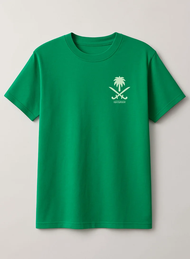 LOWHA Cotton T-Shirt for Saudi National Day or Everyday Saudi Pride Wear for Women & Men