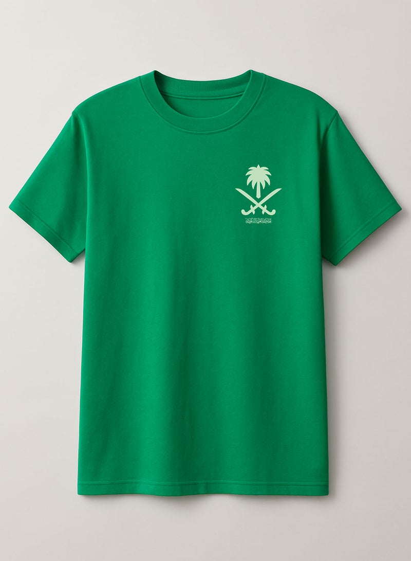LOWHA Cotton T-Shirt for Saudi National Day or Everyday Saudi Pride Wear for Women & Men - Image 1