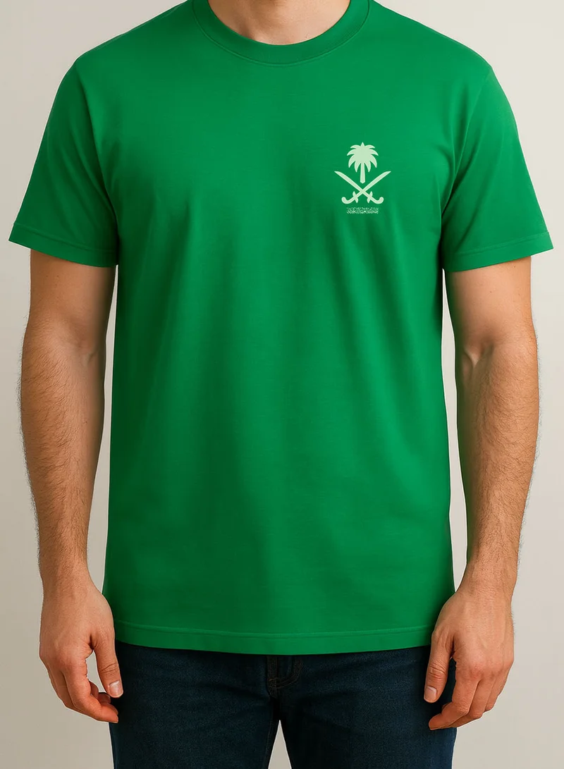 LOWHA Cotton T-Shirt for Saudi National Day or Everyday Saudi Pride Wear for Women & Men