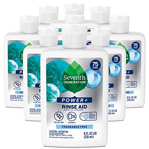 Seventh Generation Power Dishwasher Rinse Aid Fragrance Free 8 fl oz Pack of 9 - Image 2