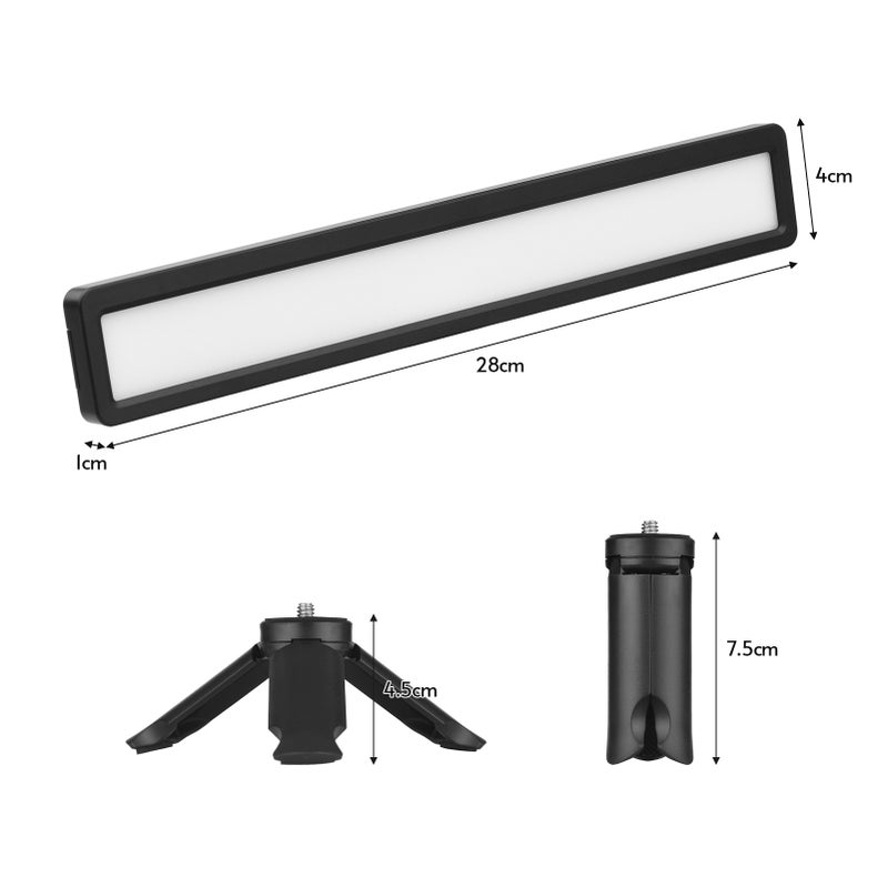 Computer Laptop Monitor Light Bar Video Conference Lighting Screen Lamp Fill-in Lamps USB Powered 3 Color Temperature Dimmable with Mini Tripod Screen Clamp for Video Conferences Remote - Image 2