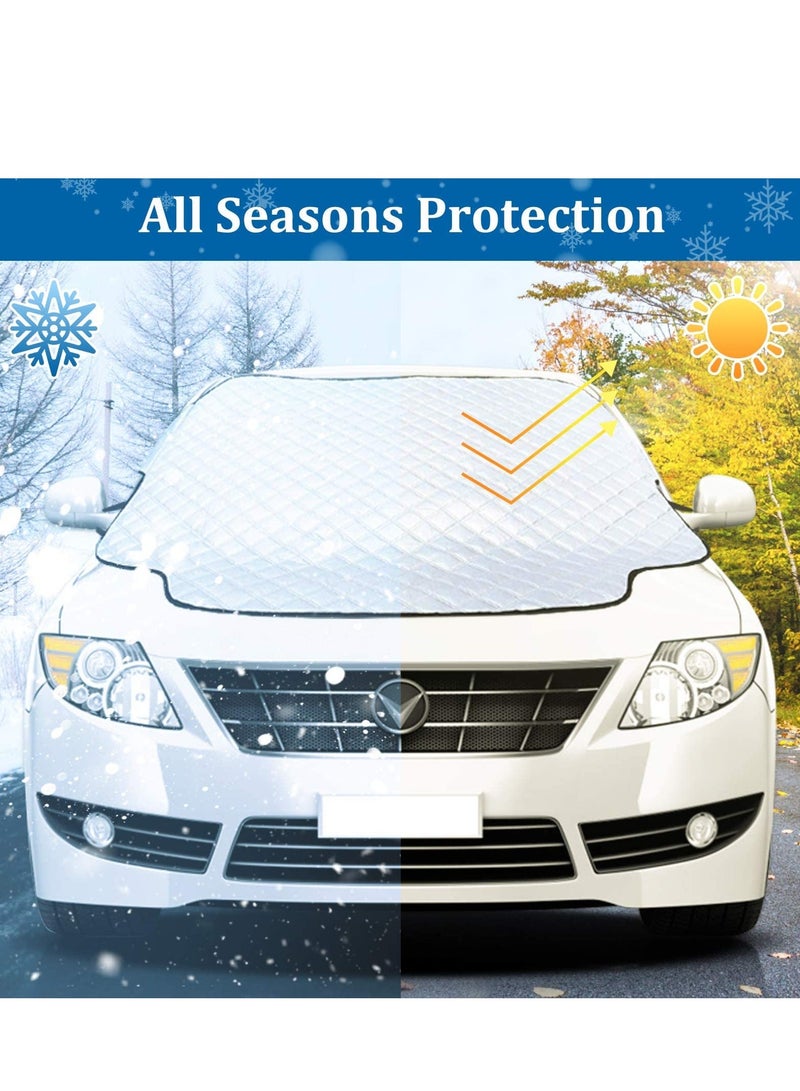 Generic Car Windscreen Cover, Ultra Thick Windscreen Cover, Heavy Duty Ultra Thick Protective Windshield Ice Cover Snow Frost Dust Sun Shade Protector 4 Layers in All Weather(Large Size 193 * 126cm) - Image 5